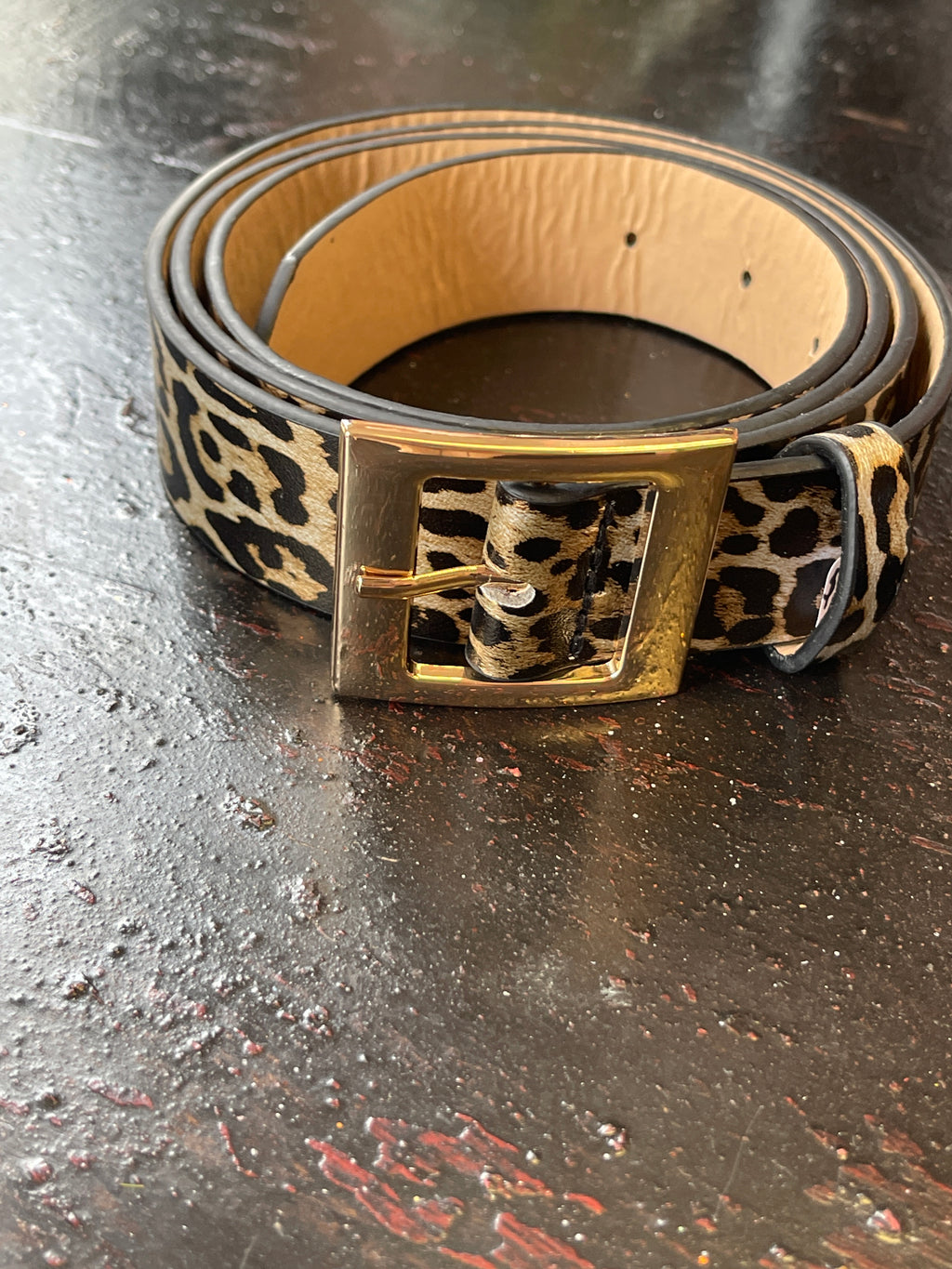 LEOPARD PRINT BELT