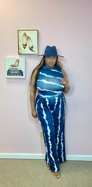 BLUE WAVES 2 PIECE SET