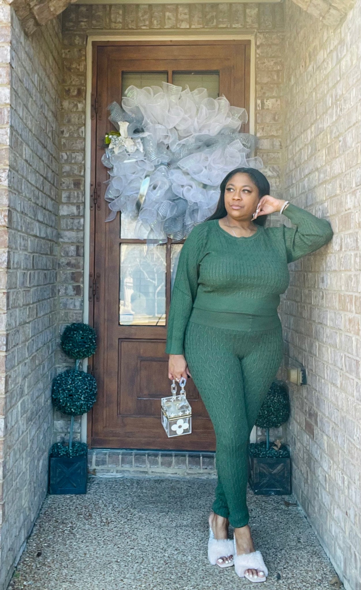 SWEATER SET (HUNTER GREEN)