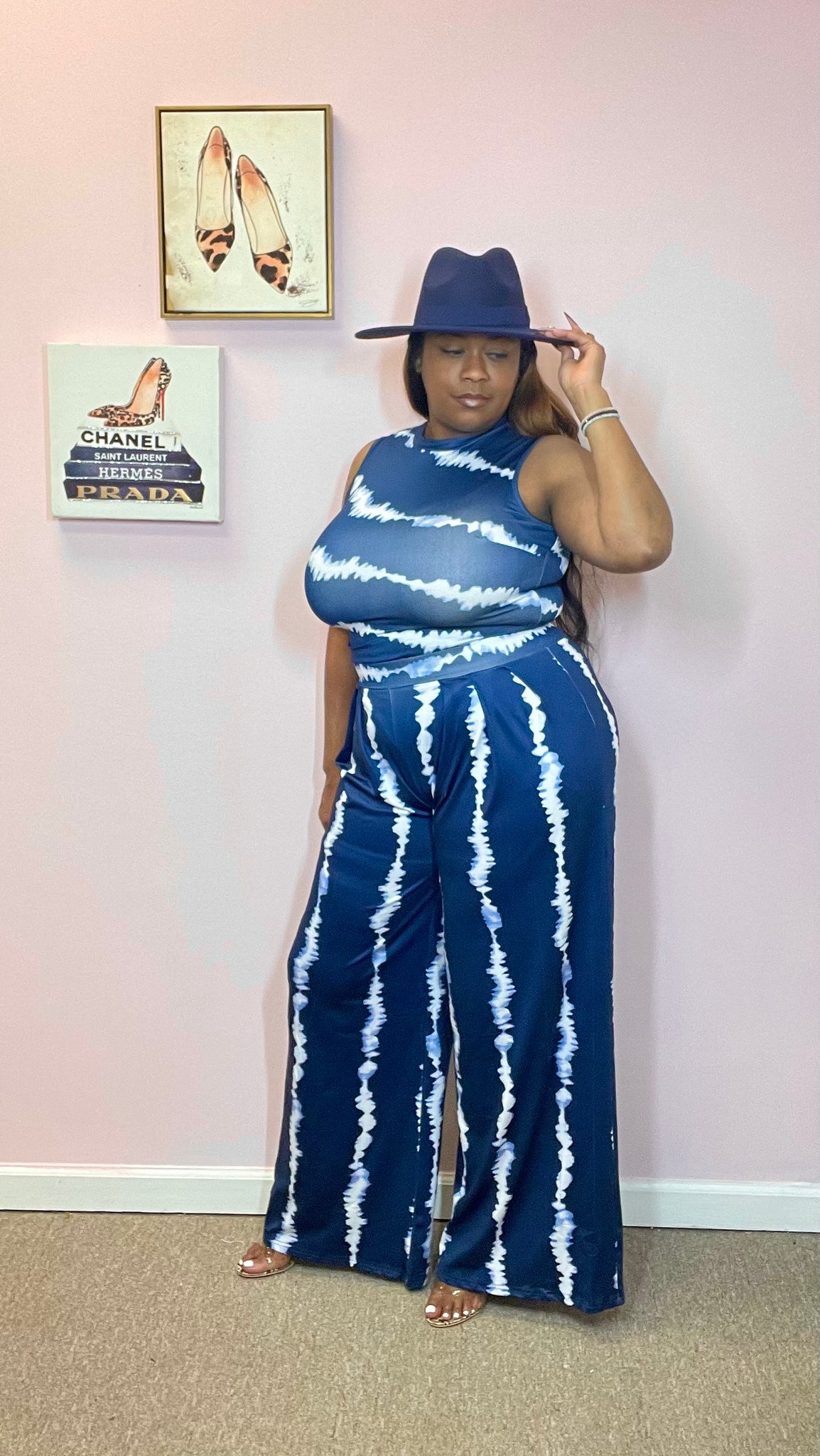 BLUE WAVES 2 PIECE SET