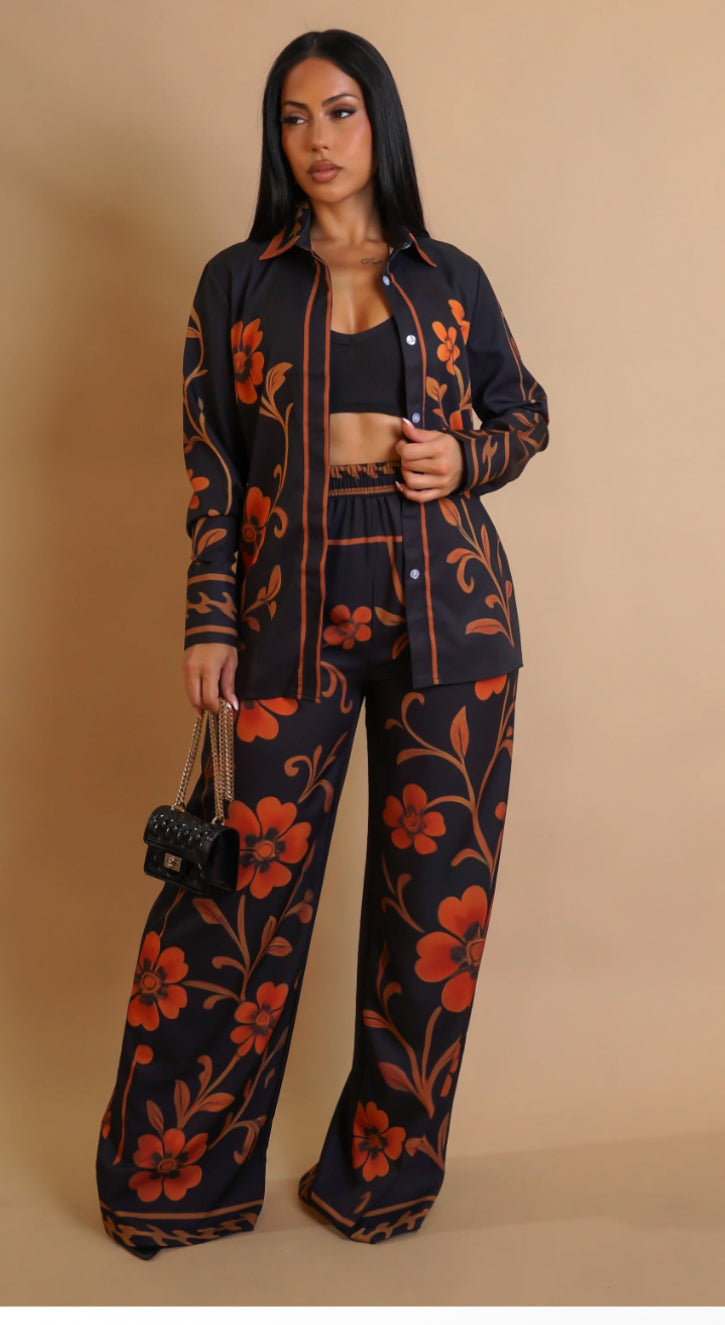 FALL FLOWERS PQNT SET