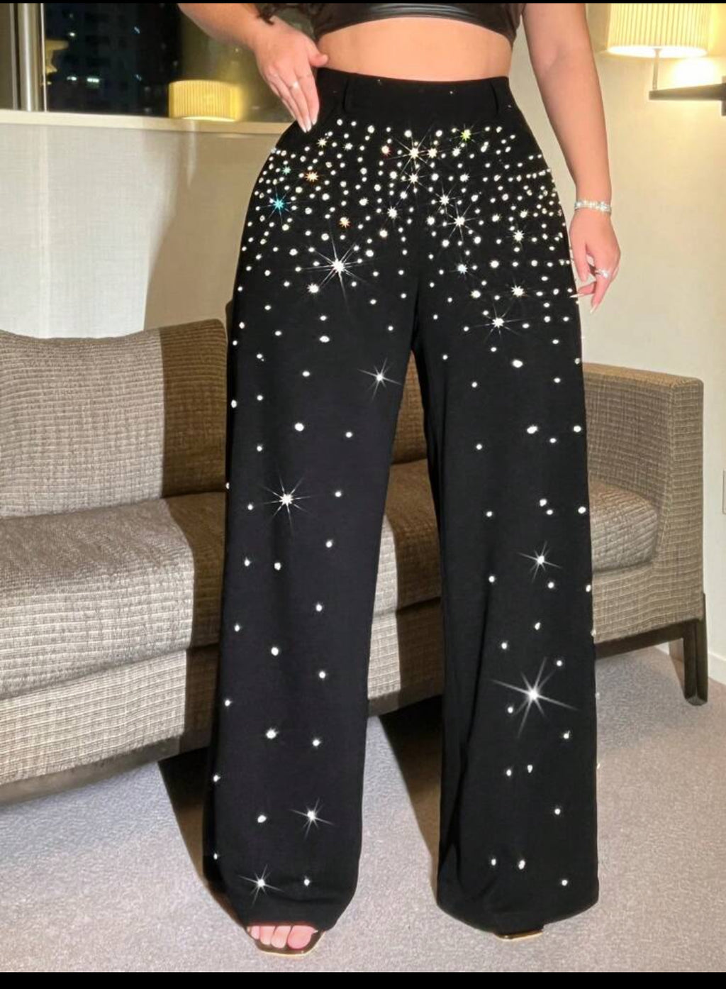 DIAMOND FUN WIDE LEG PANT